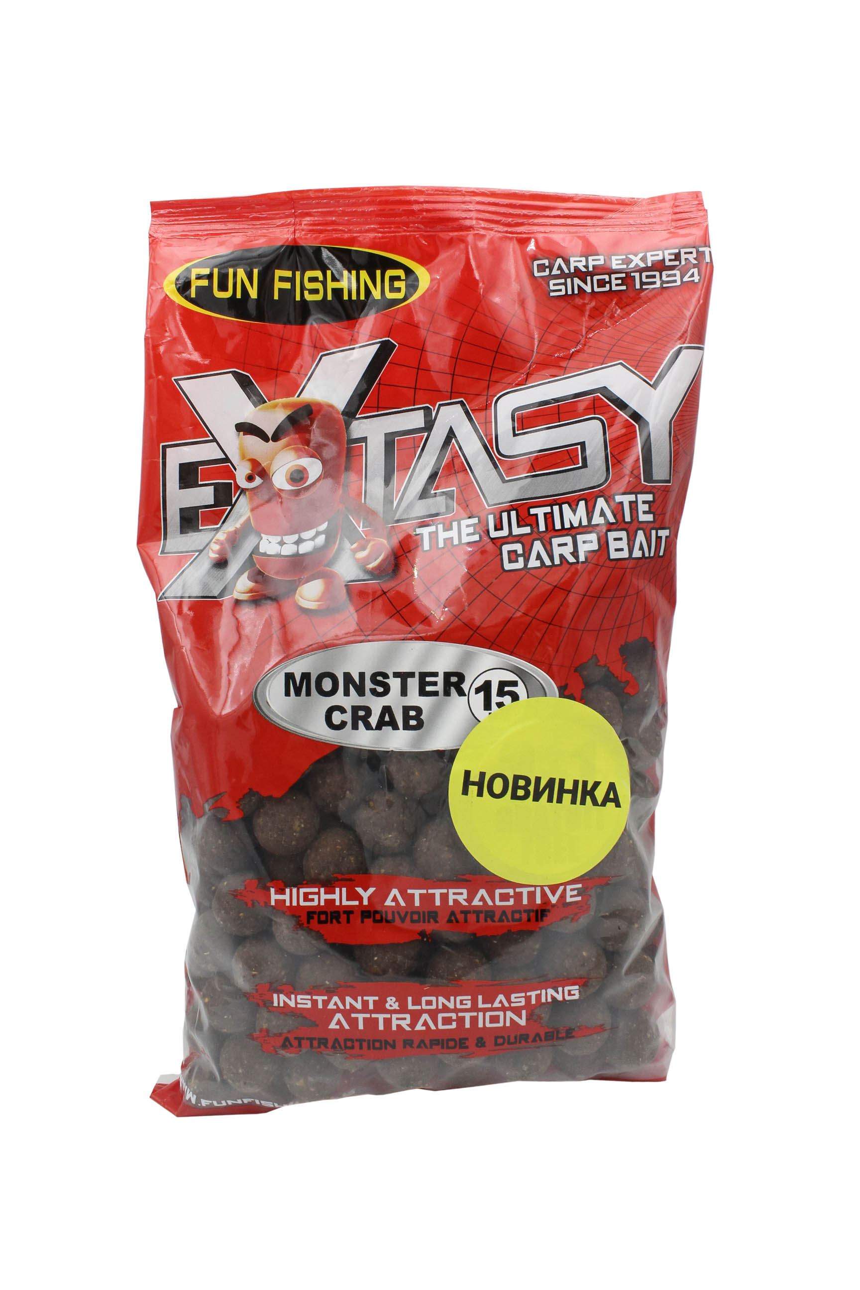 Бойлы Fun Fishing Extasy Monster Crab 15мм 800г   - фото 1