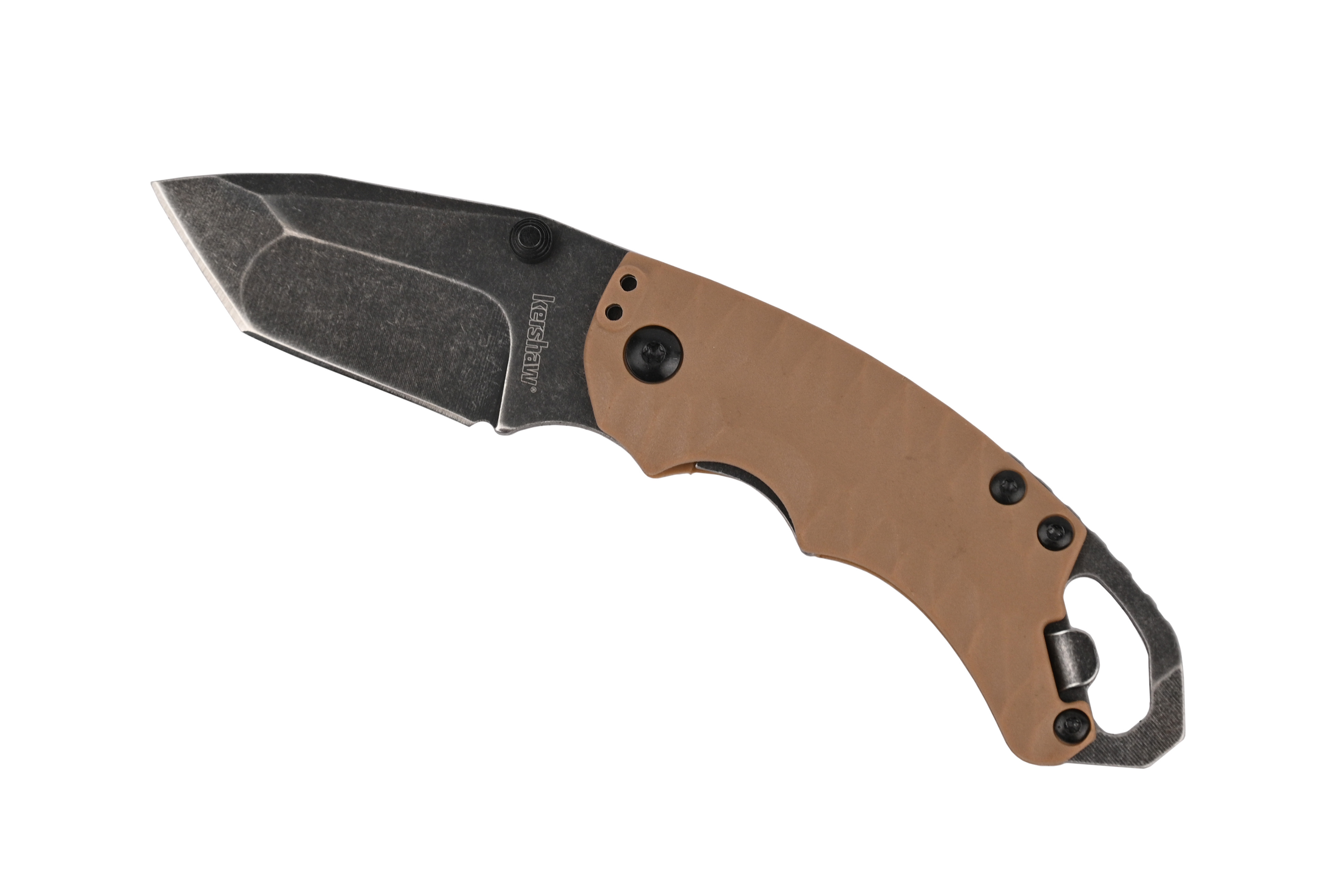 Нож Kershaw Shuffle II складной сталь 8Cr13MOV коричневая рукоятка - фото 1