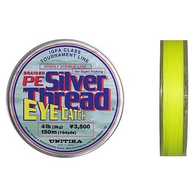 Шнур Unitika Braided PE Silver Thread eye catch 150м 0,09мм 1,5кг - фото 1
