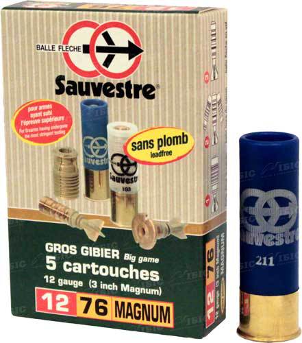 Патрон 12х76 Sauvestre пуля Magnum медь - фото 1