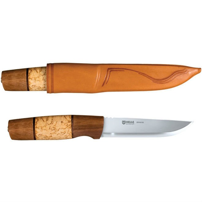 Нож Helle 90 Brakar фикс. клинок 10.8 см рукоять береза - фото 1