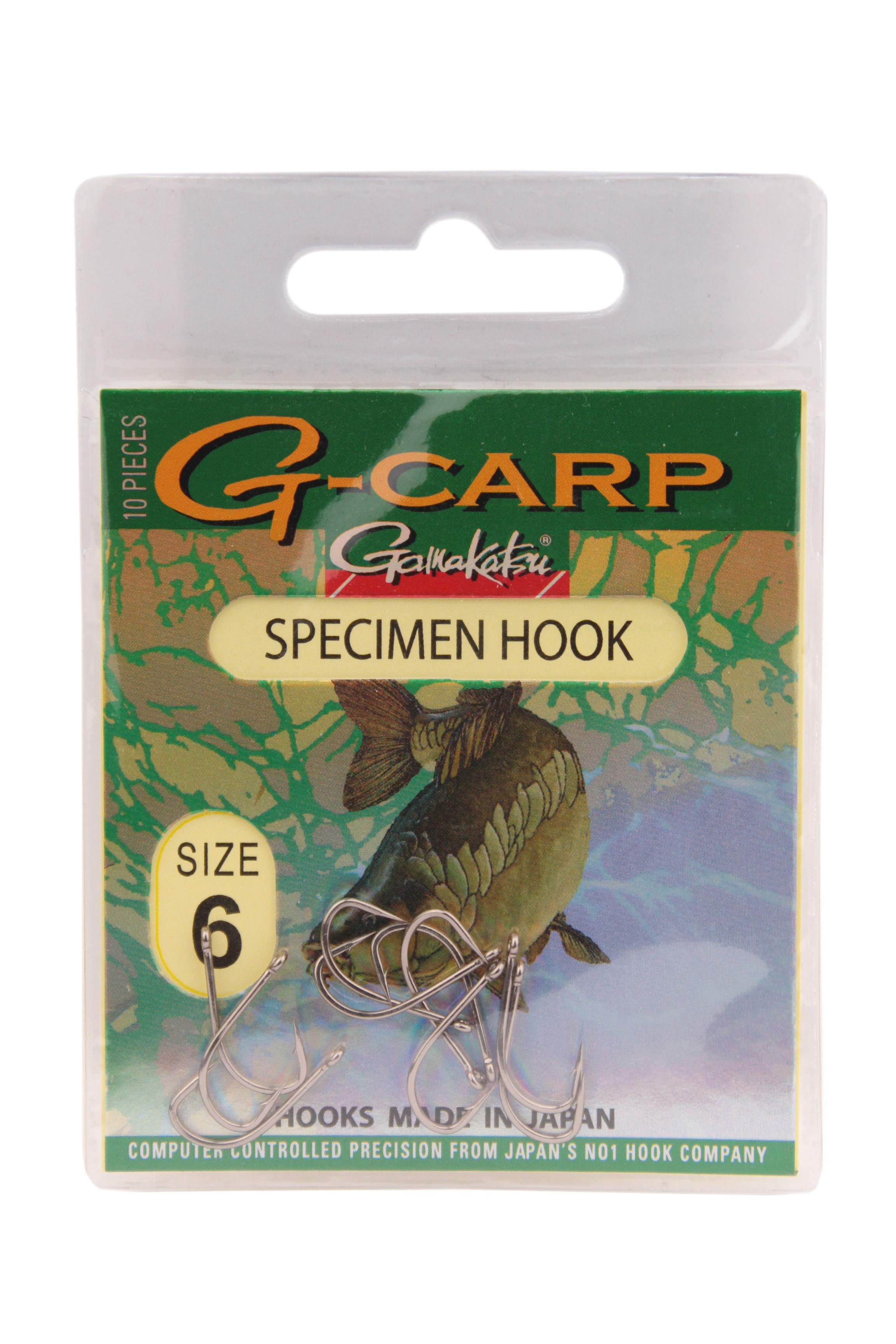 Крючок Gamakatsu G-Carp Specimen Hook №6 уп.10шт - фото 1