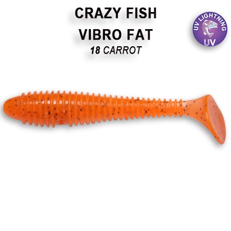 Приманка Crazy Fish Vibro fat 2,7'' 1-71-18-6 - фото 1