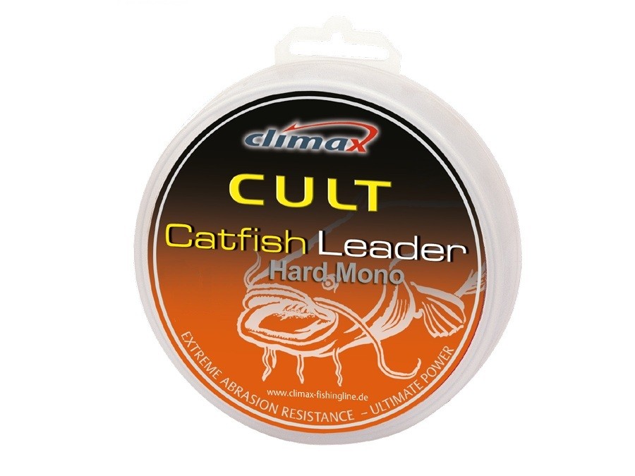 Поводочный материал Climax Catfish leader Hard Mono 50м 1,05мм 80кг серый - фото 1