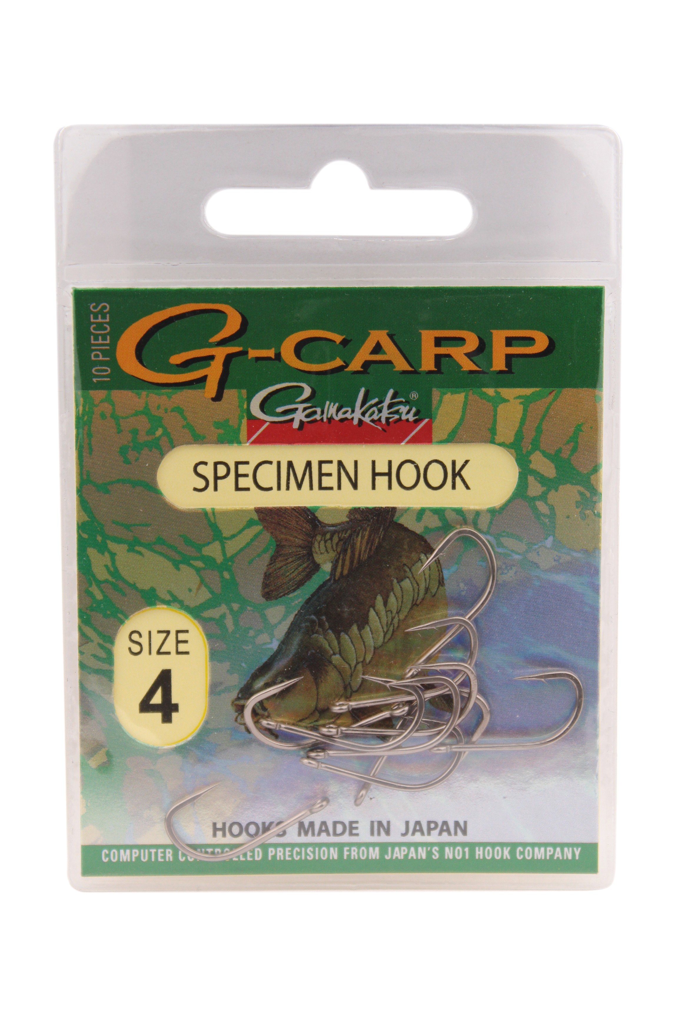 Крючок Gamakatsu G-Carp Specimen Hook №4 уп.10шт - фото 1