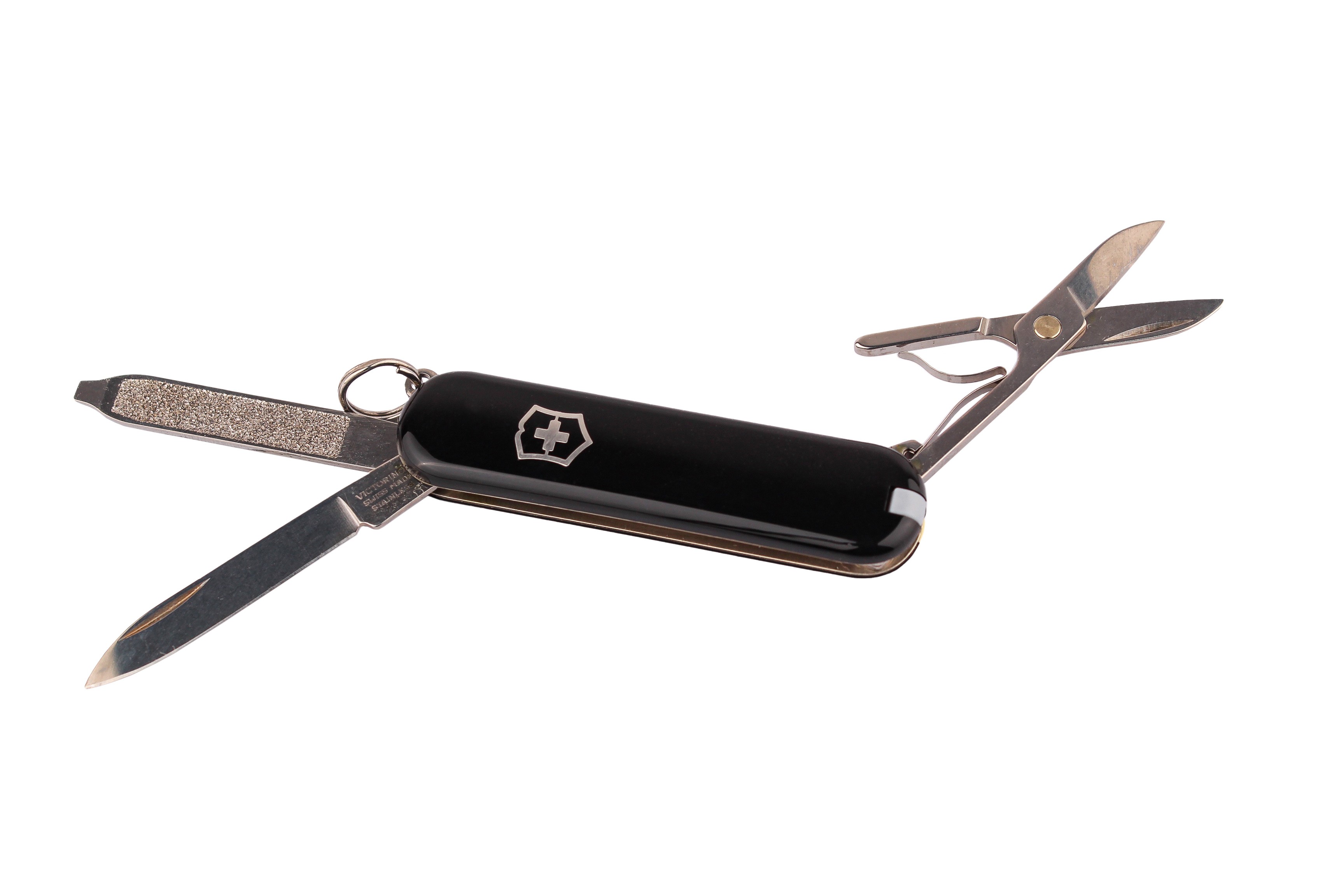 Нож-брелок Victorinox Classic 58мм 7 функций черный - фото 1