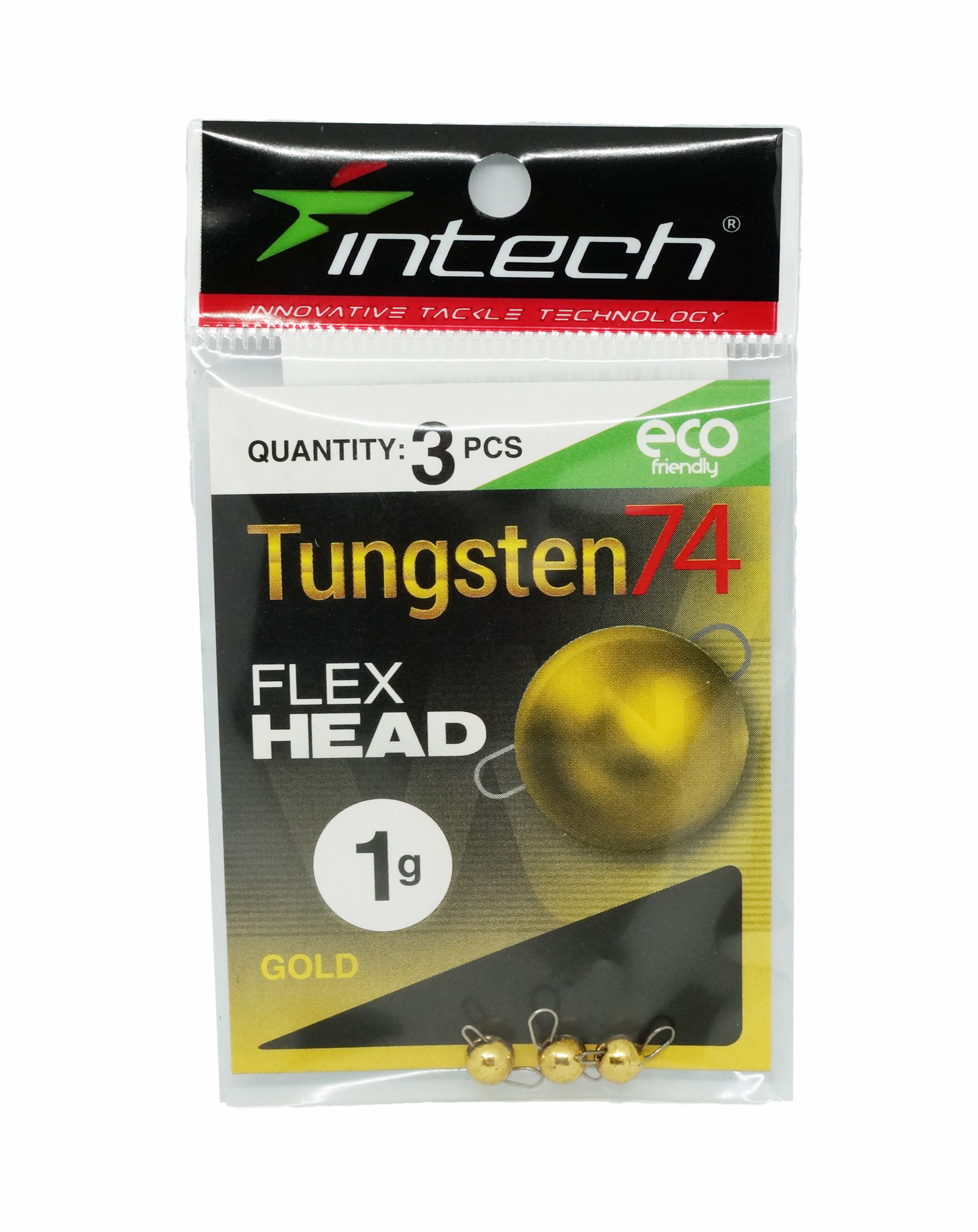 Груз Intech Tungsten 74 gold 1,0гр 3шт - фото 1