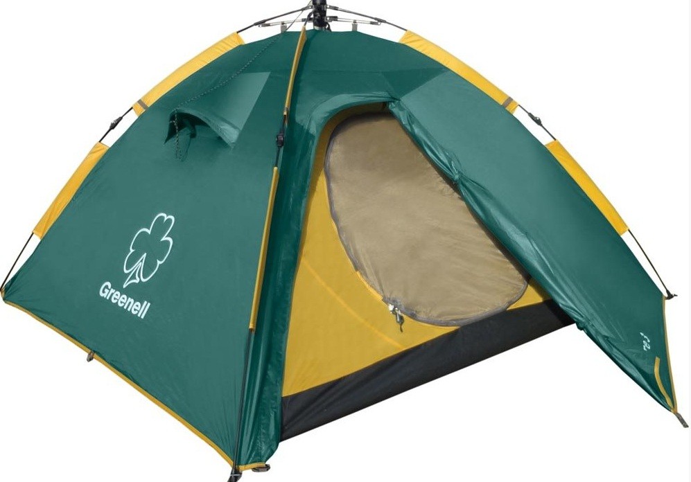 Палатка Greenell Клер 3 v2 зеленый - фото 1