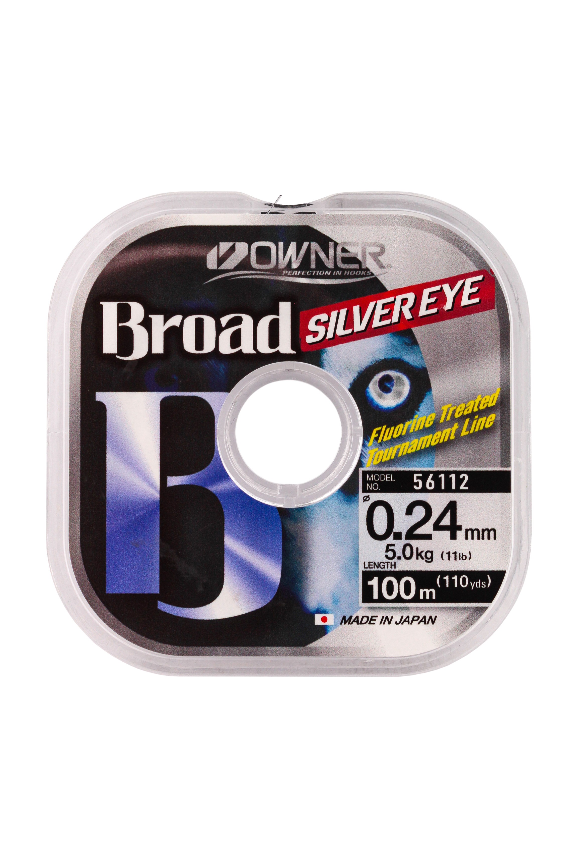 Леска Owner Broad silver eye 100м 0,24мм - фото 1