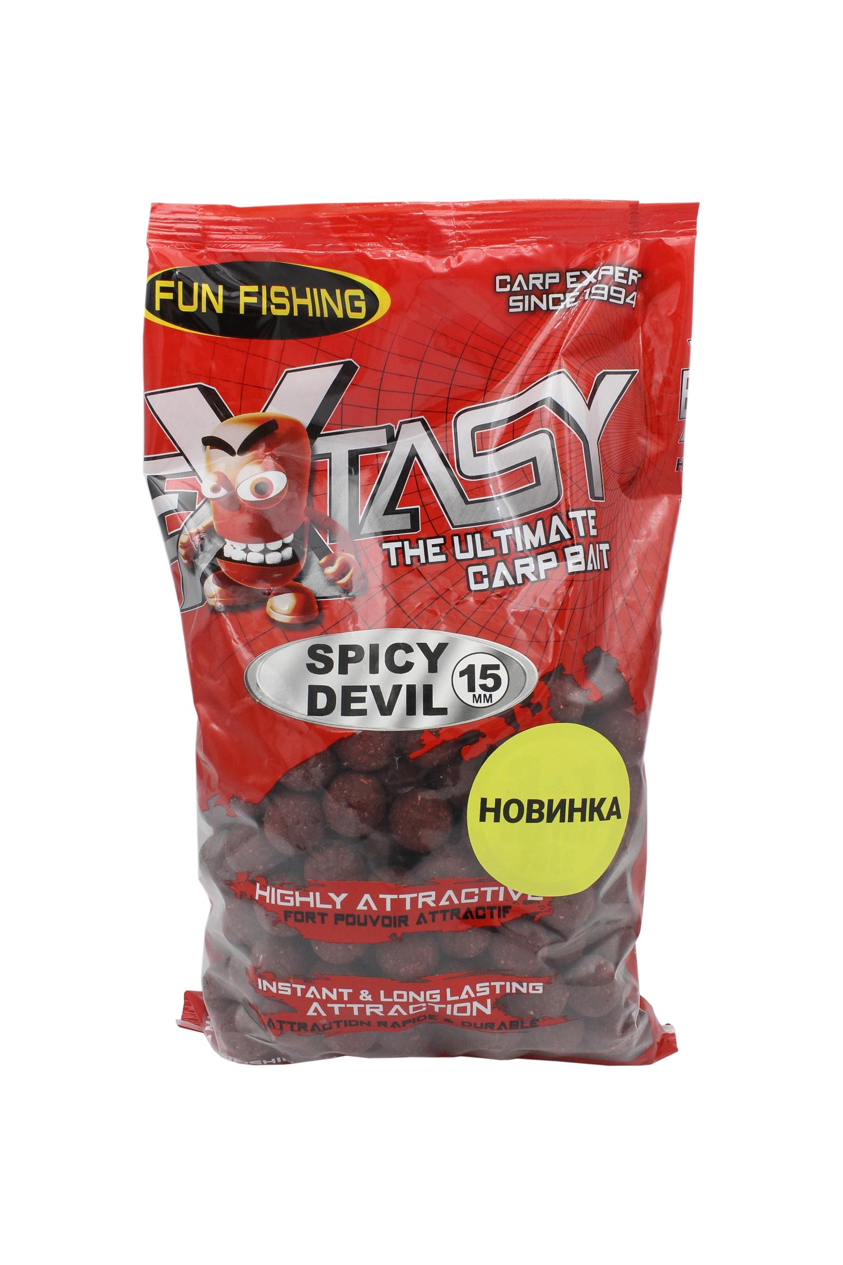 Бойлы Fun Fishing Extasy Spicy Devil 15мм 800г  - фото 1