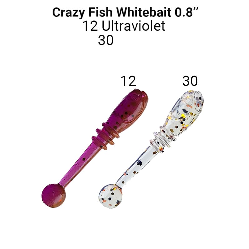 Приманка Crazy Fish Whitebait 0,8" 16-20-12/30-6 - фото 1