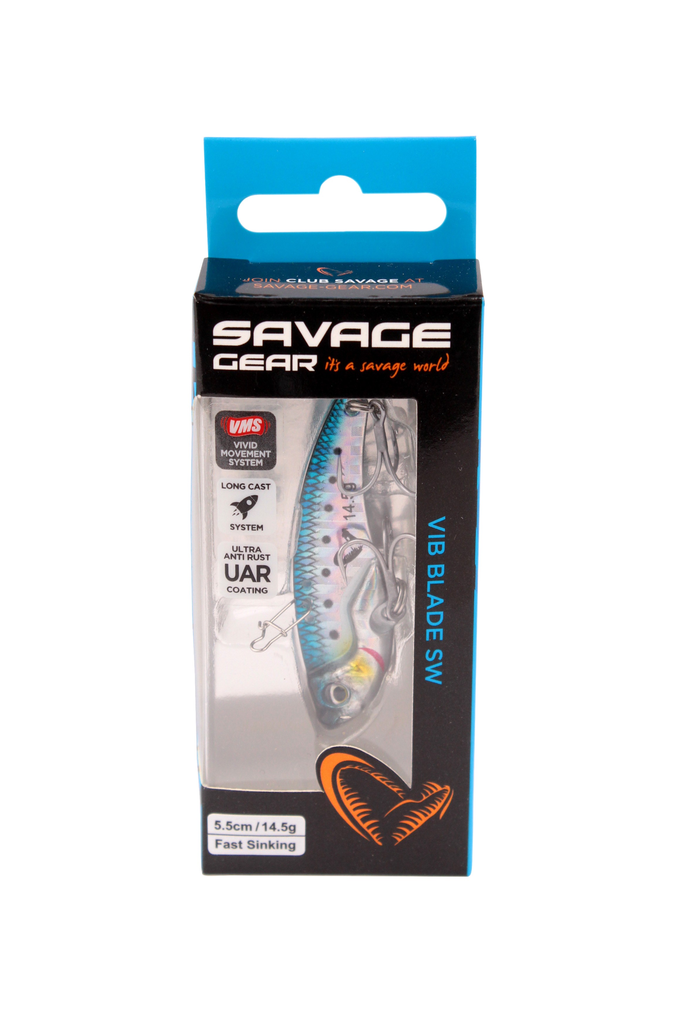 Блесна Savage Gear Vib blade SW 5,5см 14,5гр fast sinking sardine - фото 1