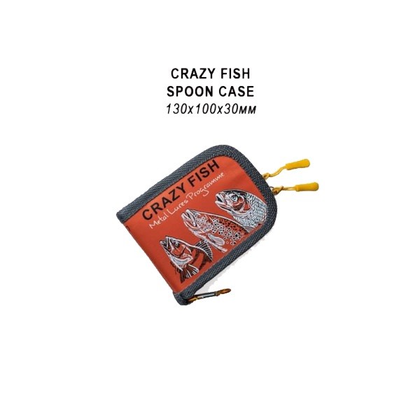 Кошелек для блесен Crazy Fish 13х10х3см orange - фото 1