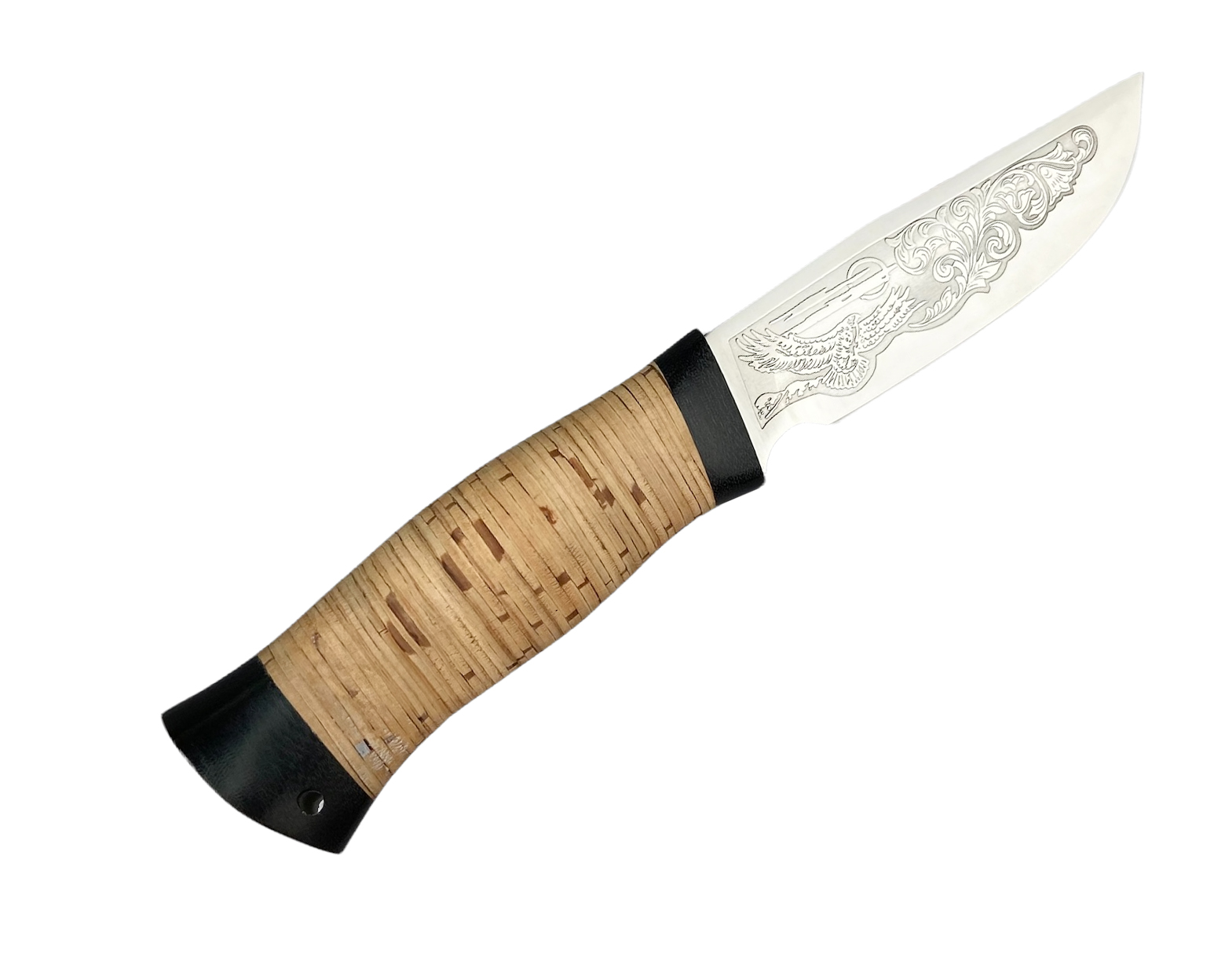 Нож Росоружие Сталкер-2 ЭИ-107 рукоять береста рисунок - фото 1
