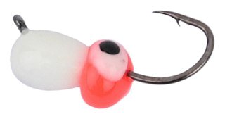Мормышка Lumicom Капля с ушком вольф обмазка-жучок 3,2мм P white - фото 2