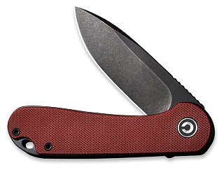 Нож Civivi Elementum Flipper Knife G10 Handle (2.96" D2 Blade)  burgundy  - фото 4