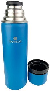 Термос Santeco Kolima с 2 крышками 1л blue - фото 4