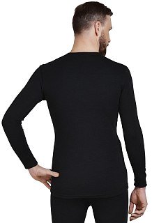 Термобелье Norveg Hunter футболка мужская длинный рукав черная - фото 2