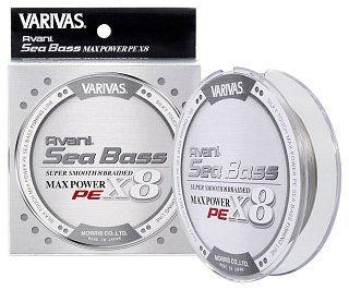 Шнур Varivas Avani Seabass Max Power X8 s.gray 150м PE 1.2