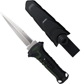 Нож Seac Sub Katana daga зеленая отделка