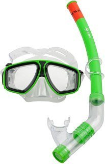 Набор Wave MS-1314S6 маска трубка PVC green