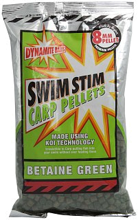 Пеллетс Dynamite Baits Swim stim betaine 8мм 900гр зеленая