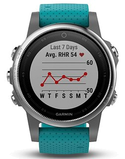 Монитор Сердечного Ритма Garmin GPS fenix 5s turquoise - фото 4