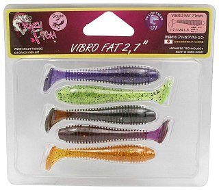 Приманка Crazy Fish Vibro fat 2,7'' 1-71-M41-6 - фото 1