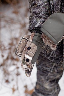 Перчатки Хольстер охотника-рыбака утепленные темный лес флис - фото 2