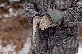 Перчатки Хольстер охотника-рыбака утепленные темный лес флис - фото 8