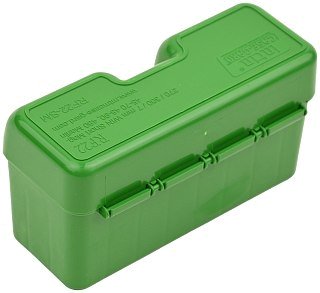 Коробка MTM RF22-SM-10 для хранения 20 патронов до 450 калибра Зеленый - фото 5