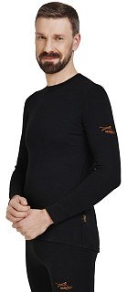 Термобелье Norveg Hunter футболка мужская длинный рукав черная - фото 3