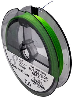 Шнур Daiwa UVF Morethan Dura sensor X8BRAID +SI2 PE 1,2-150м Lime Green - фото 1