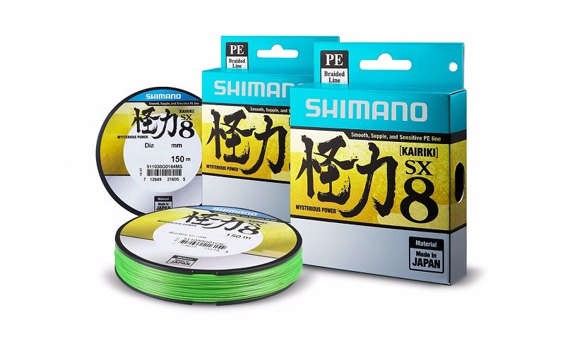 Шнур Shimano Kairiki PE SX8 150м 0,18мм зеленый 14,0кг - фото 1