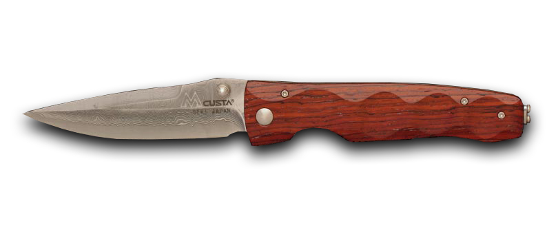 Нож Mcusta Tactility Damascus Folder Cocobolo Wood сталь VG1 - фото 1