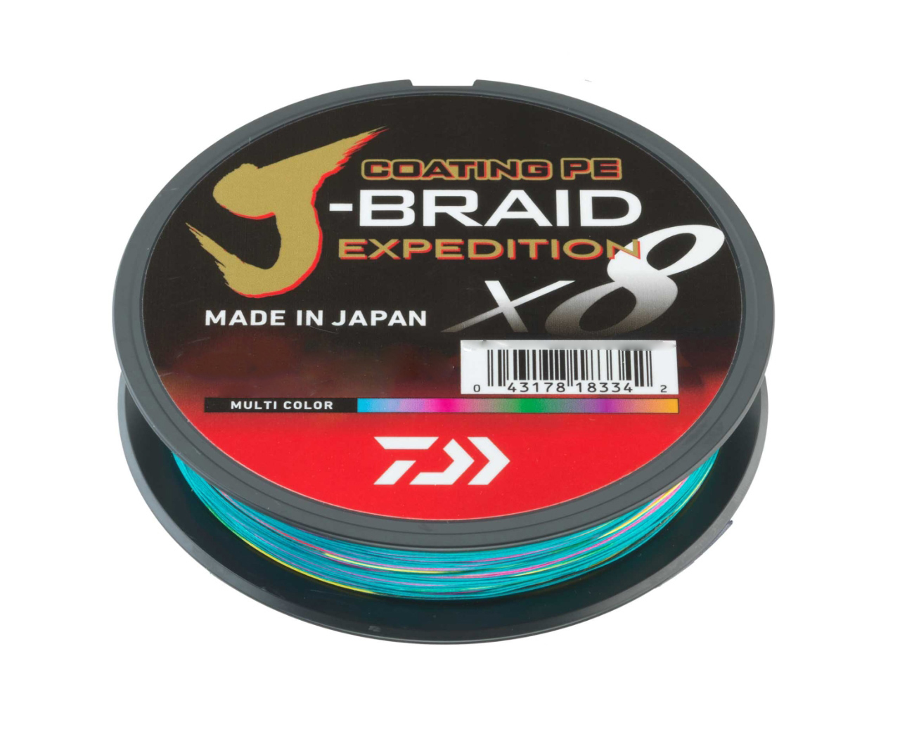 Шнур Daiwa J-braid Expedition×8e 0,10мм-300м Multicolor - фото 1