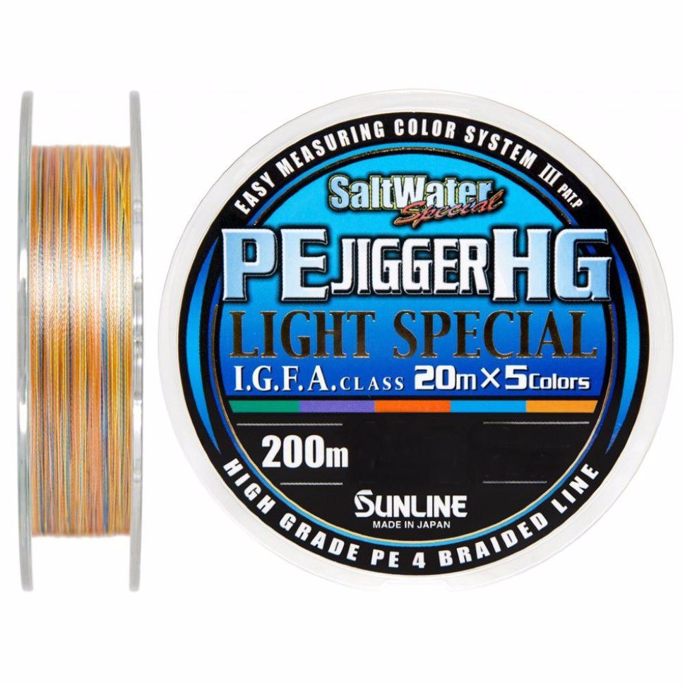 Шнур Sunline PE Jigger HG light 200м 0,8 12lbs - фото 1