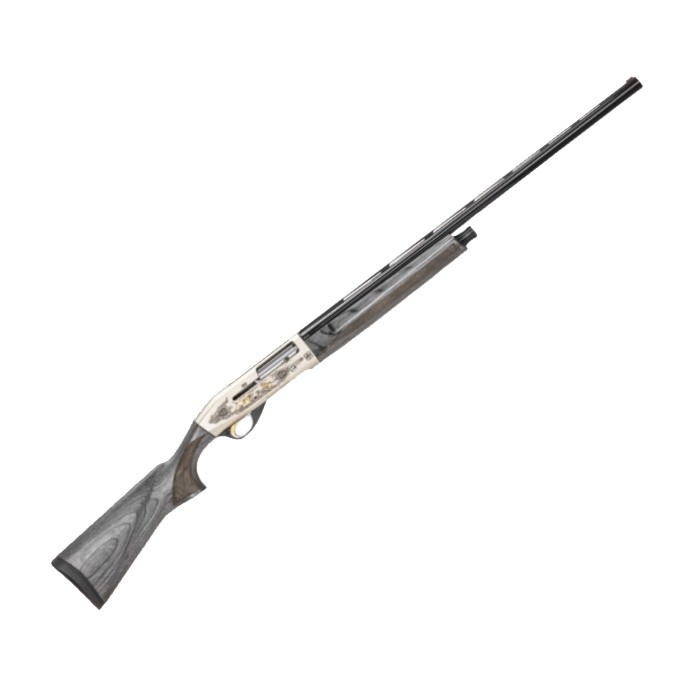 Ружье Ata Arms Neo 12 Laminated Grey Nickel Deluxe гравировка 12x76 760мм - фото 1