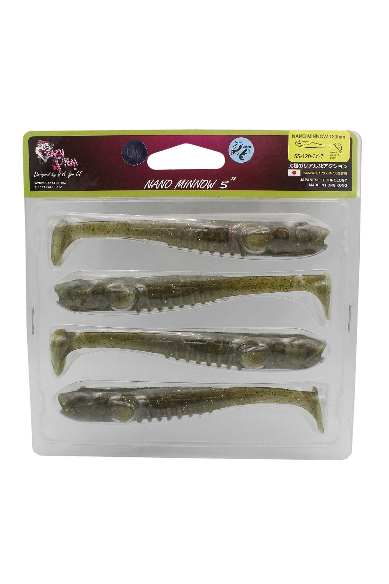 Приманка Crazy Fish Nano Minnow 5" 55-120-3d-7 - фото 1