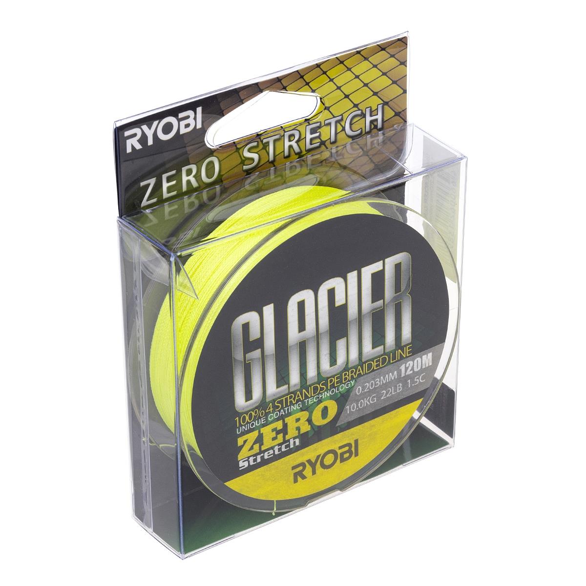 МП Шнур GLACLER ZERO-120M 1,5/d-0.203mm yellow Ryobi - фото 1