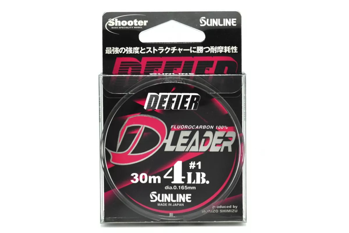 Леска Sunline Shooter Defier D-Leader 0,165мм 2,0кг/4lb 30м Clear - фото 1