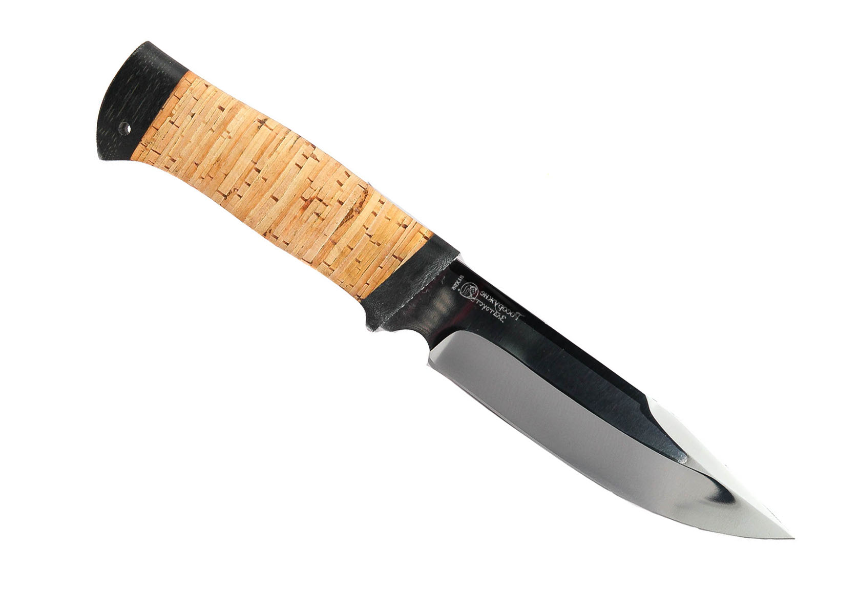 Нож Росоружие Баджер 3 95х18 береста  в е «Мир Охоты»