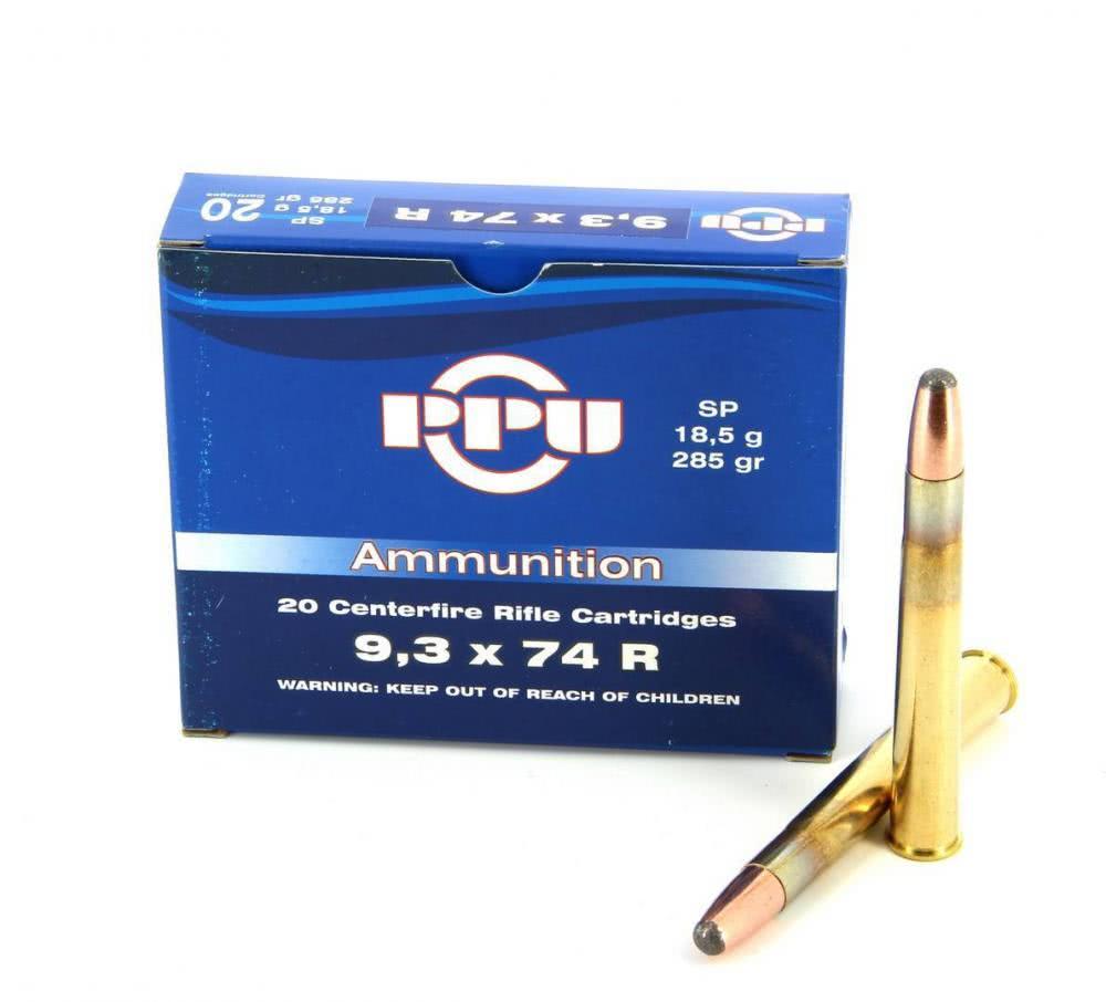 Патрон 9,3x74R PPU SP 18,5г