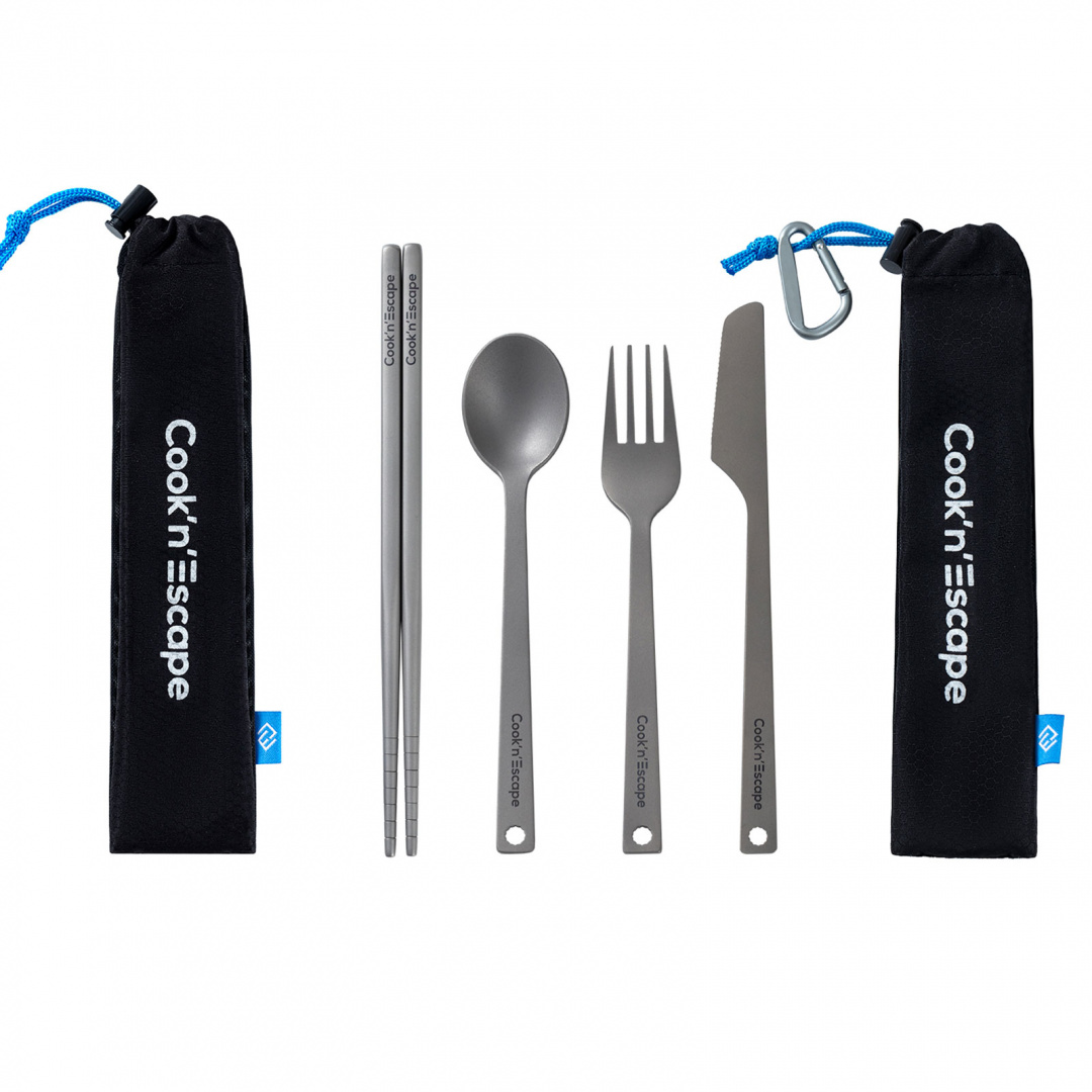 Набор стол приборов Cook'N'Escape Titanium Cutlery 4 персоны - фото 1