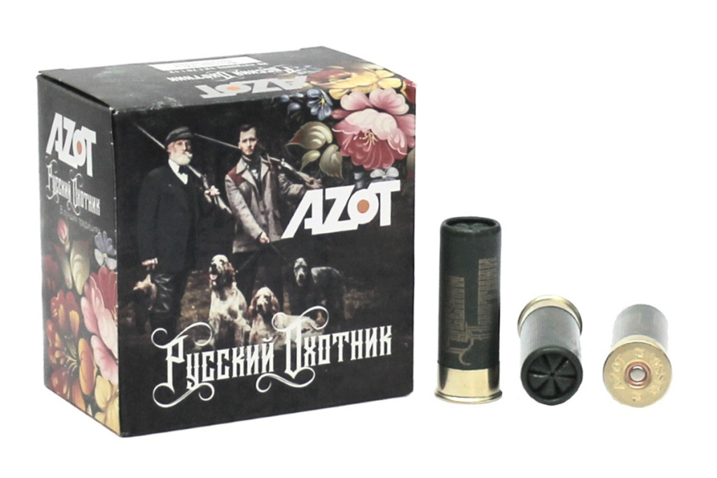Патрон 12x70 Азот Русский Охотник 2 32гр био - фото 1