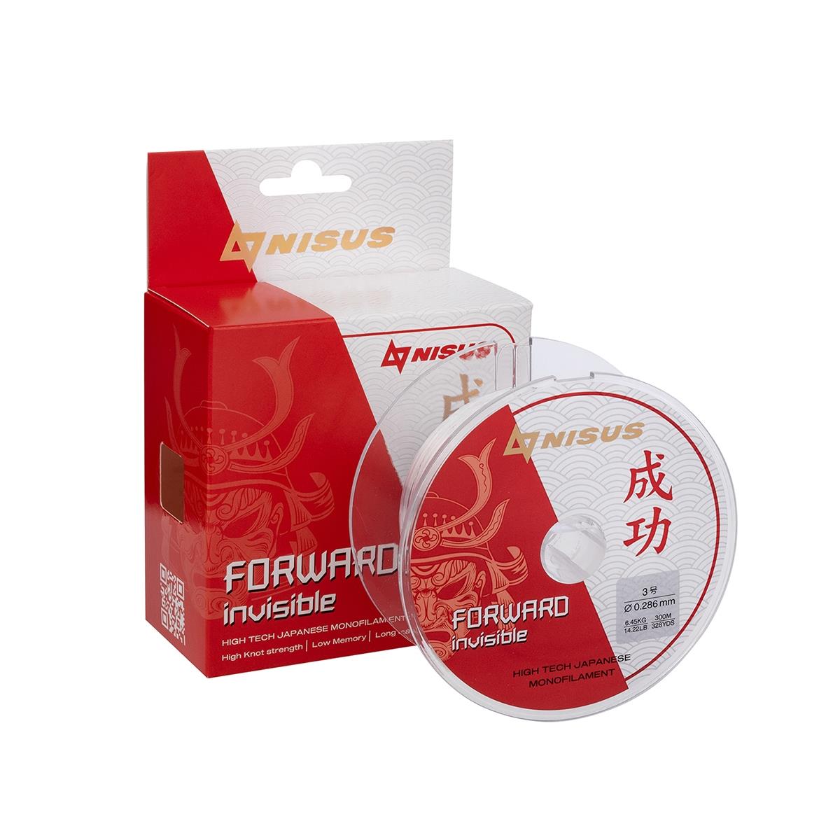 МП Леска FORWARD Invisible 0,286mm/300m Nylon Transparent (N-FI-0286-300) Nisus - фото 1