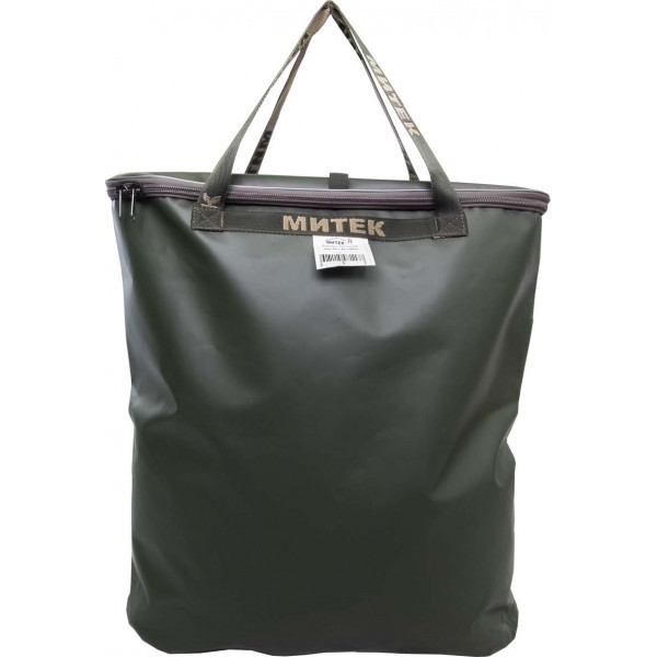 Сумка Митек с крышкой овал 40x20x40 хаки - фото 1