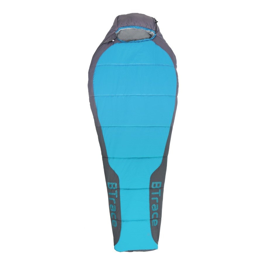 МП Спальный мешок BTrace Snug L size Левый, Левый,Серый/Синий - фото 1