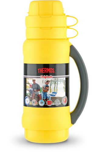 Термос Thermos W/two Cups 34 75 стекло 750 мл lemon - фото 1