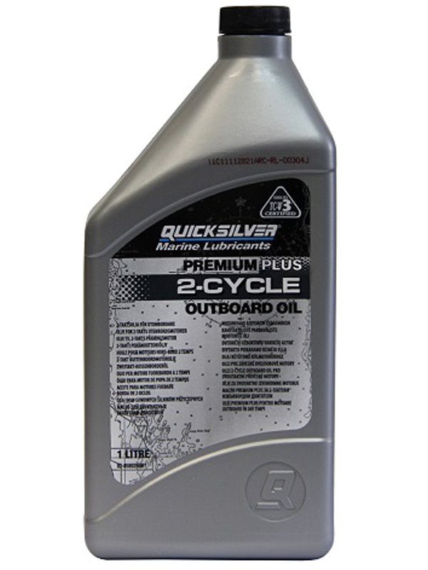 Масло Quicksilver Premium plus моторное минеральное 2-тактн 1л - фото 1